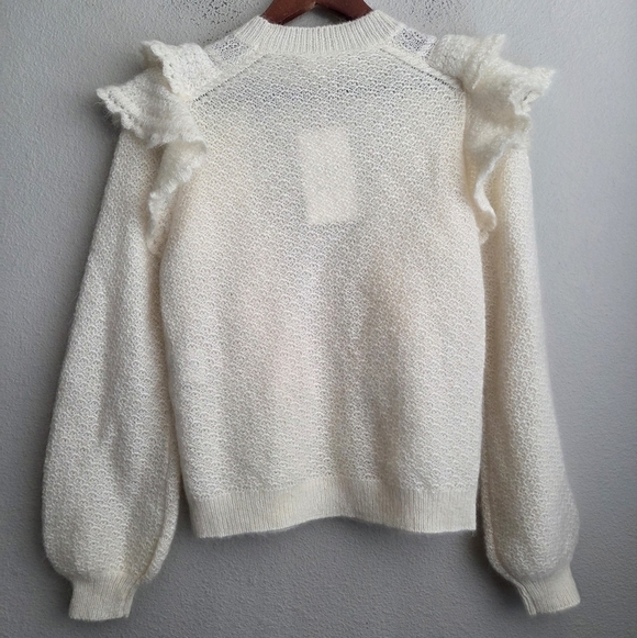 Sezane Elsa Jumper in Ecru size S NWT - Picture 7 of 11